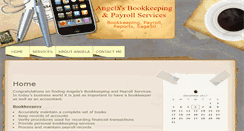 Desktop Screenshot of angeladoddsbookkeeping.com