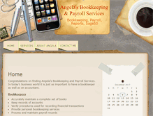 Tablet Screenshot of angeladoddsbookkeeping.com